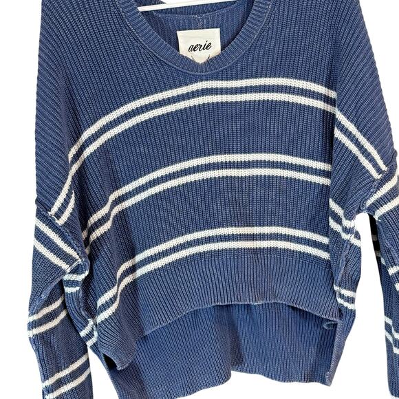 Aerie Striped Cropped Knit Sweater XS - Picture 2 of 6